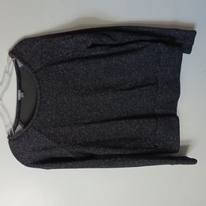 Black sparkly Aerie top with sheer back